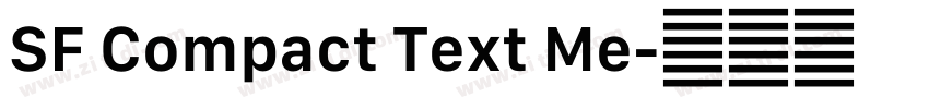 SF Compact Text Me字体转换
